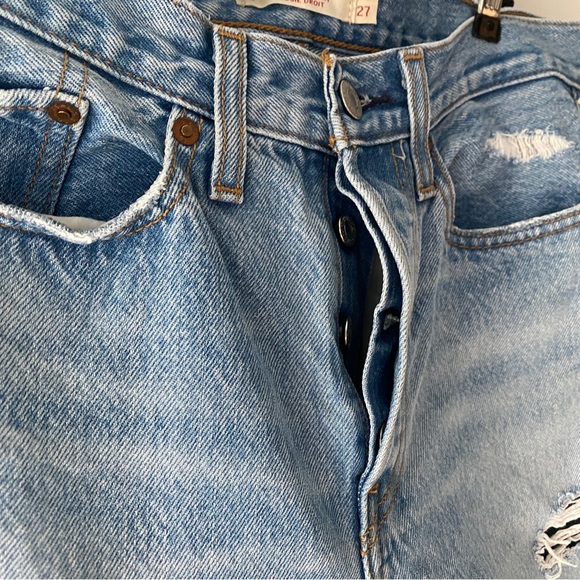 Levi’s Wedgie Distressed Straight Leg Jeans - 27 - Picture 5 of 13